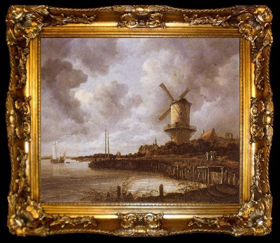 framed  Jacob van Ruisdael The mill by District by Duurstede, ta009-2